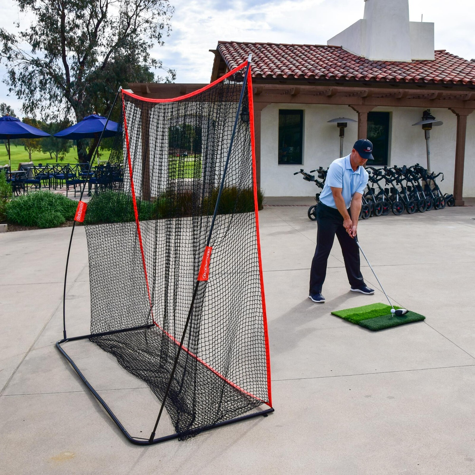 GoSports Golf Practice Hitting Net | Huge 7&rsquo;x7&rsquo; Indoor Outdoor Driving Range Net