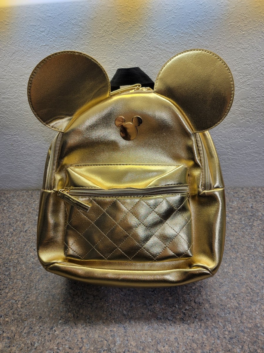 Disney Mickey Mouse Golden Mini Backpack Bioworld | eBay