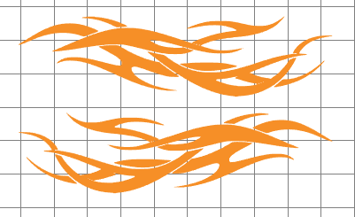 Flames vinyl decal sticker set graphic body car truck rc many sizes colors - Picture 6 of 9
