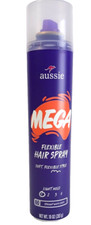 Aussie Mega Flexible Hair Spray for Curly Hair, Straight Hair, and Wavy Hair