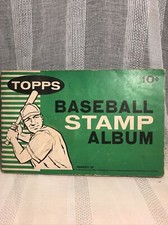 1961 Topps Baseball 125 Stamps Album Billy Martin Frank Robinson Hank Aaron VTG
