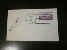 US Postal History NAVAL CANCEL USS EAGLE 19 FIRST DAY COVER CAL-PAC STAMP 773