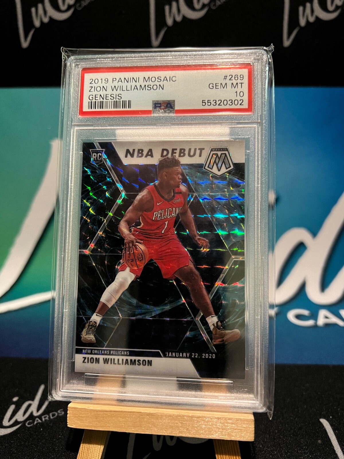 Zion Williamson 2019 Mosaic Genesis NBA Debut #269 PSA 10 RC Rookie Card π