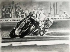 Original Drawing Of Miguel Oliveira World Champion MotoGP