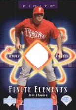 2003 Upper Deck Finite Elements Game Jersey #JT Jim Thome Jersey - NM-MT