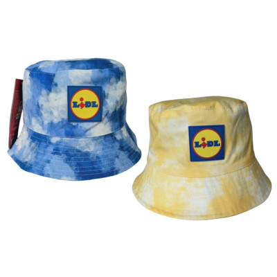 LiDL Baumwoll Bucket Hat BOB Unisex One Size Einzigartig Blau oder Gelb Lidl Hut