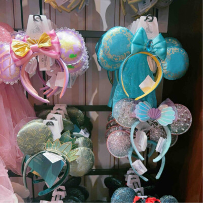 2025 Disney Parks Loungefly Mickey Ears Rapunzel Cinderella Belle Anna Headband