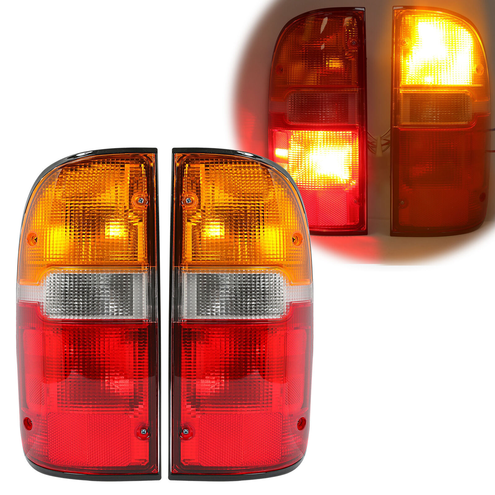 LH RH Pair Tail Lamps Brake Lights for 1995-2000 Toyota Tacoma