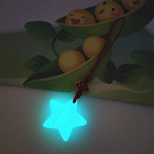 Star Keychain Charm Creative Glow-in-the-dark Chain Charm Cute Star biological - Photo 2 sur 6