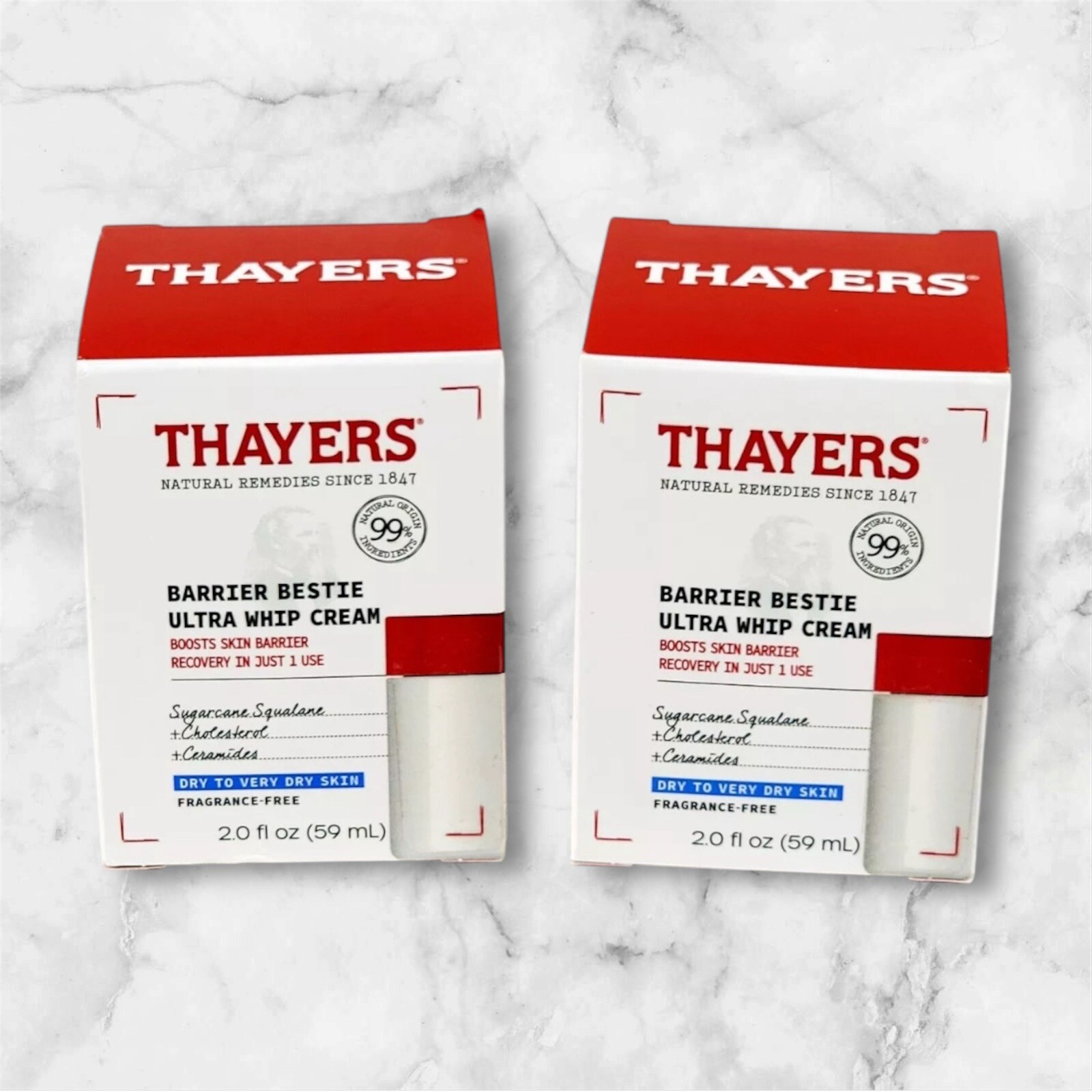 Thayers Barrier Bestie Ceramide Whip Cream for Dry Skin Moisturizer