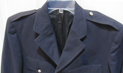 Vintage US Fire Department Dress Navy Blue Jacket Men's Uniform