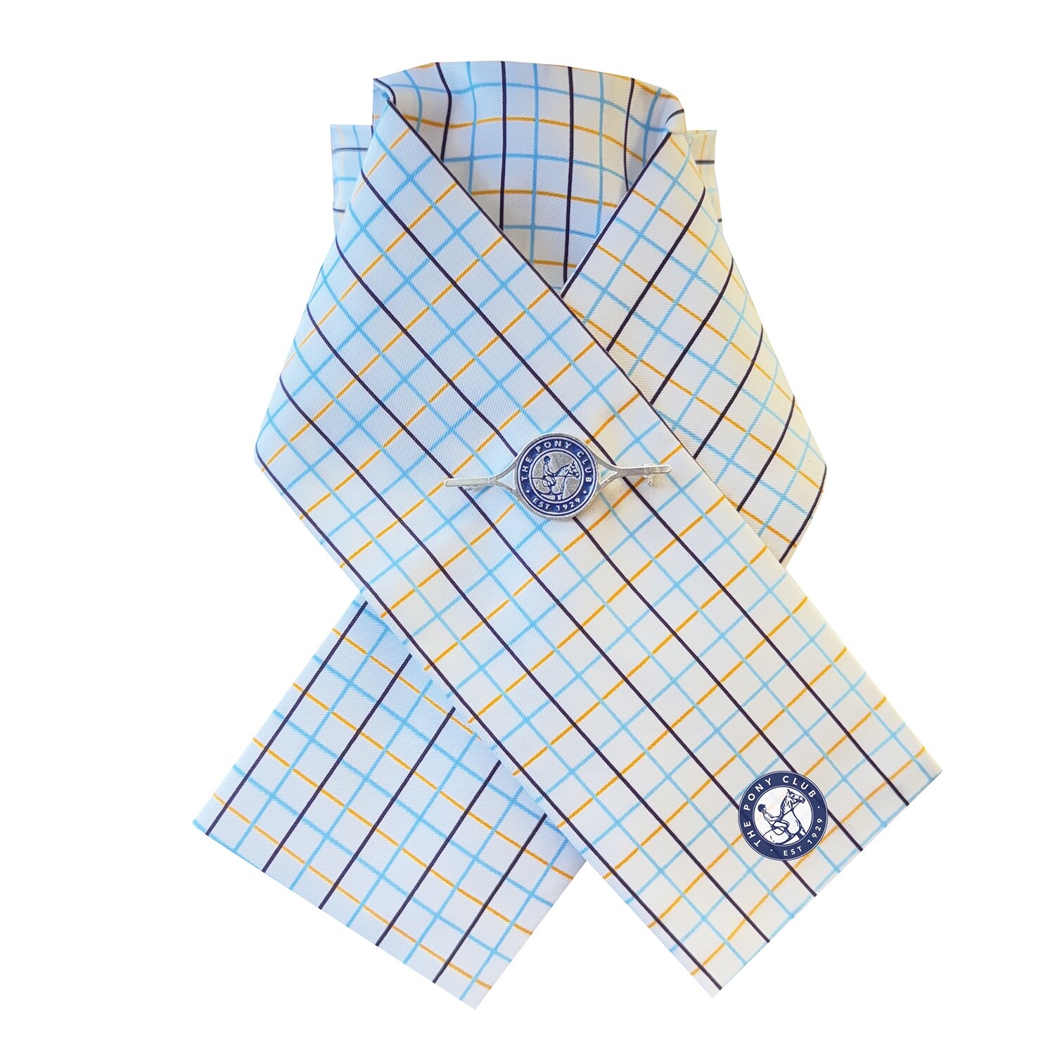 Equetech Official Pony Club Ready-Tied Stock (use your own pin to secure)