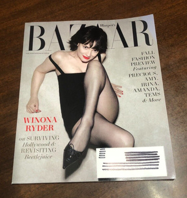 HARPER'S BAZAAR Magazine Aug 2024 Performance Issue WINONA RYDER FREE PRIOR SHIP