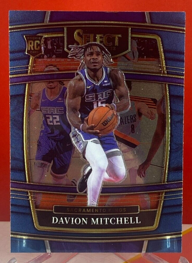 2021-22 Panini Select Concourse Retail Blue Davion Mitchell #23 Rookie RC
