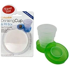 Collapsible Drinking Cup And Pill Box