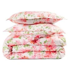 SKY BLUSHING HYDRANGEA 2 PIECE TWIN SIZE COMFORTER COVER NEW 