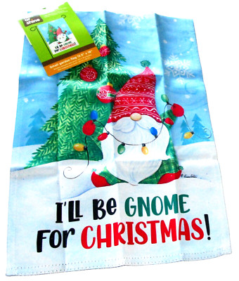CHRISTMAS FLIP-IT FLAG 12.5'' X 18'' By Rain or Shine I'LL BE GOME FOR CHRISTMAS!