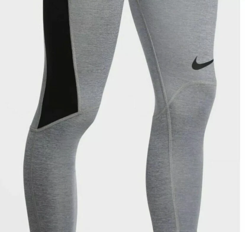 Nike Pro Gray Black 3/4 Base Layer Tights Men's Small CJ4823-084 Dri-Fit New - Image 3 of 4