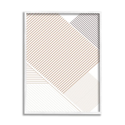 Modern Abstract Contemporary Lines Neutral Tone Stripe Pattern, Design by Urb...