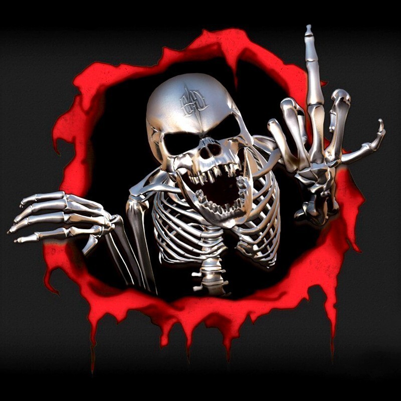 ADESIVO STICKERS DECAL TESCHIO SKULL PIRATI TUNING!! HONDA DUCATI