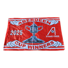 ABERDEEN SCOTTISH CUP WINNERS 2025 FLAG