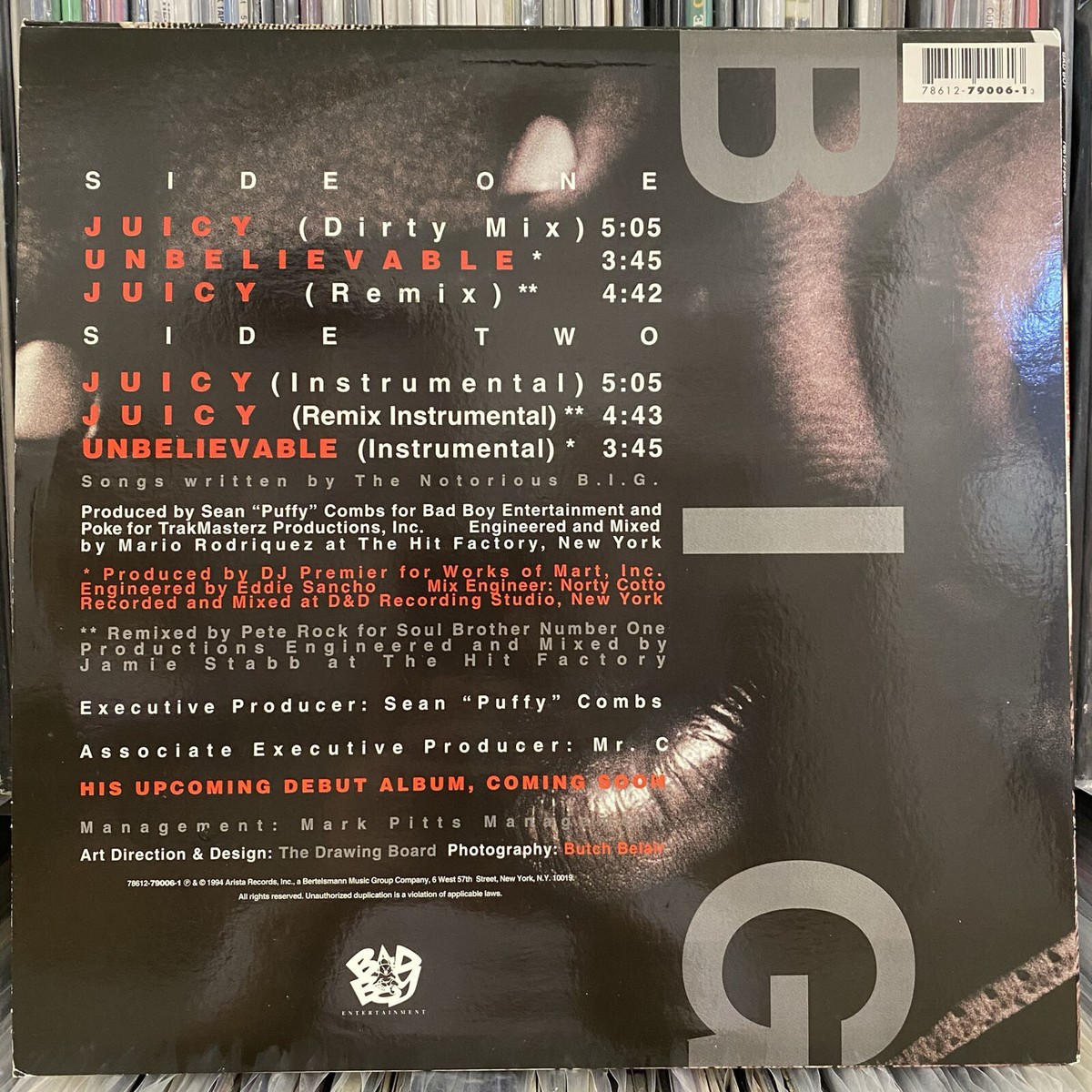 THE NOTORIOUS B.I.G. - JUICY / UNBELIEVABLE (12