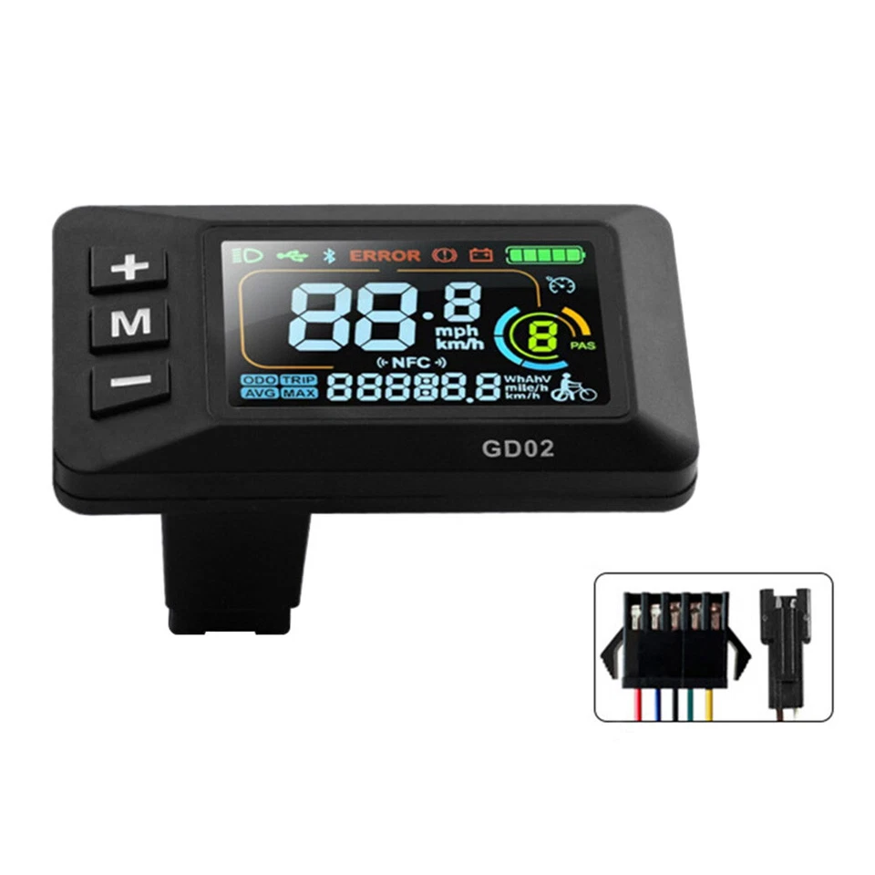 GD02 Bicycle Color Display Bicycle Conversion Kit for 2HAO Protocol Controller - Image 2 of 4