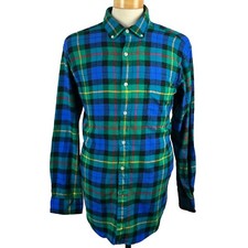 Club Room Men's Multicolor Plaid Long Sleeve Button Collard Shirt Size XL