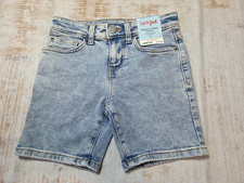 Cat  Jack Girls Size 6 Knee Relaxed Tapered Jean Shorts Light Wash