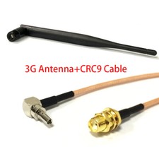 1x 3G antenna 800-960MHz/1710-2170MHz 6DBI SMA Male 195mm SMA jack-CRC9 cable