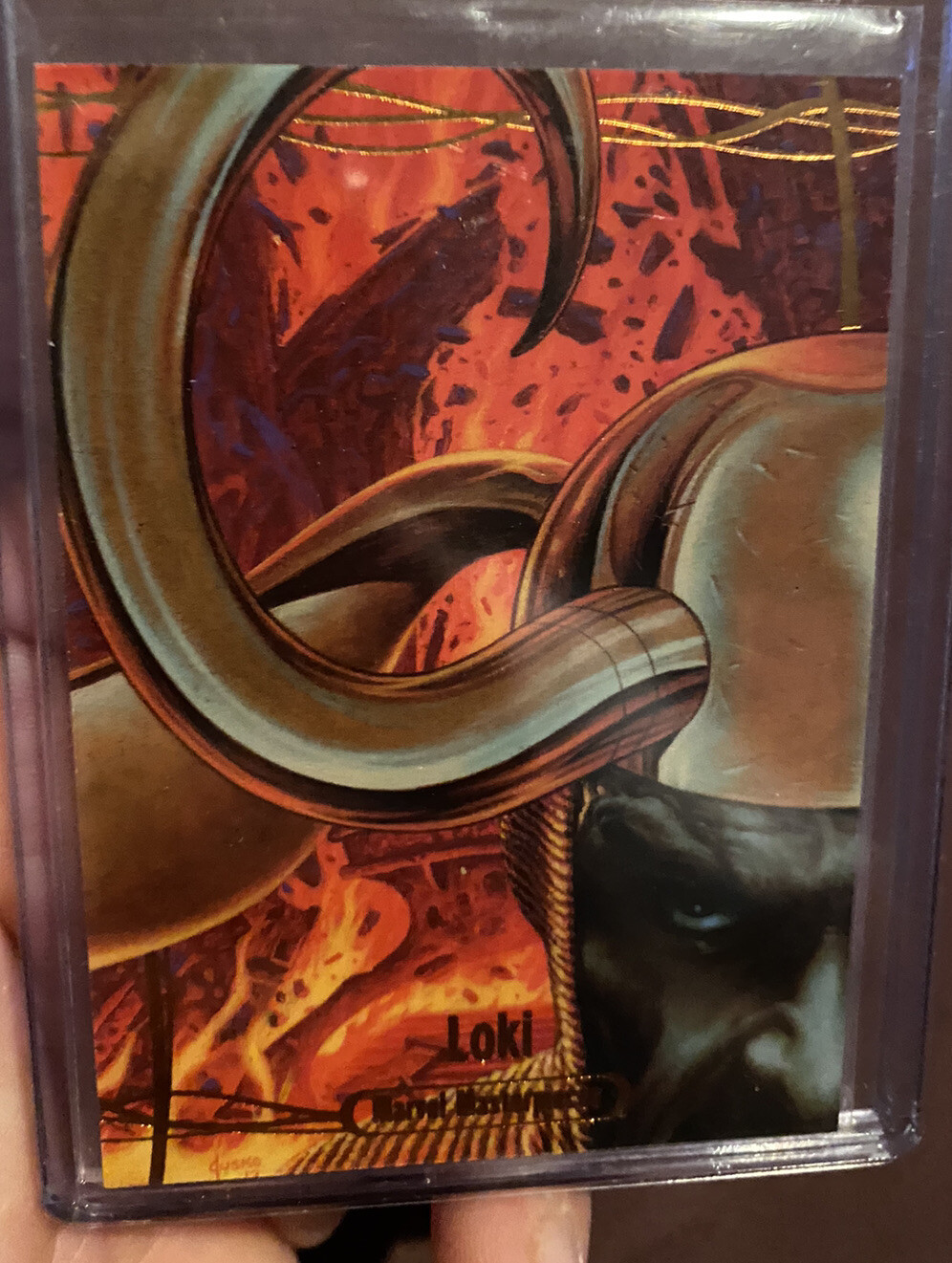 2016 Marvel Masterpieces Legendary Orange Parallel Loki 60 #24/99 Joe Jusko Rare