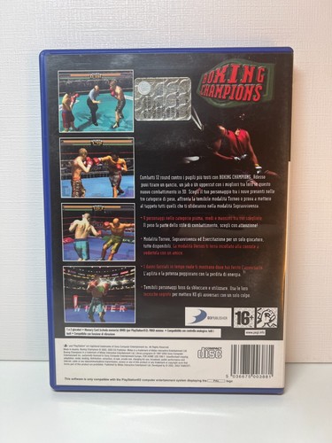 BOXING CHAMPIONS SONY PS2 PLAYSTATION 2 PAL EUR ITA ITALIANO ORIGINALE COMPLETO - Foto 3 di 3
