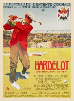 Poster Vintage Fête Des Fleurs D’Deauville 1895 - Reproduction 45x60 Cm - Papier Qualité Affiche