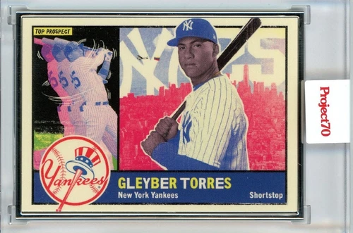 TOPPS PROJECT 70 - GLEYBER TORRES - NEW YORK NICO AP 10/51 SILVER FRAME #65