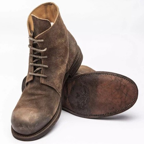 Zapatos con cordones de punta redonda para hombre vaquero ejército combate botas al motociclista | eBay