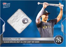 Topps NOW 2022 Card #575B Giancarlo Stanton All Star Game-Used Base Relic 2/49