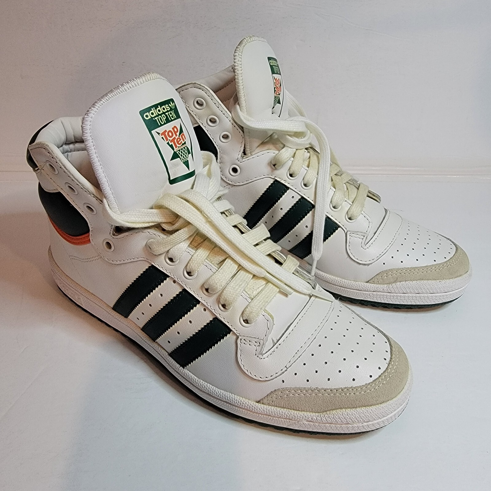 Adidas Originals Top Ten High Miami Hurricanes White … Gem