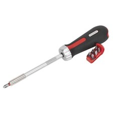 1x 8 Piece Sealey Platinum Series Fine Tooth Ratchet Screwdriver Set - AK64907