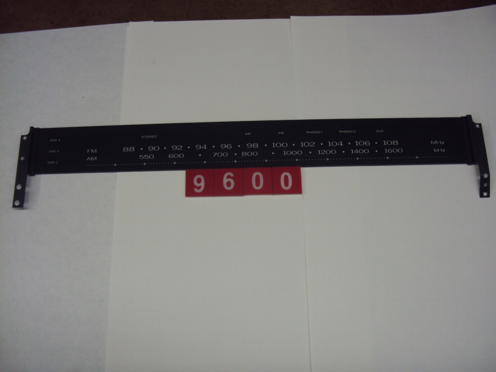 Kenwood KR 9600 AM/FM Dial Scale. V. Good Condition. Parting Out Entire ...