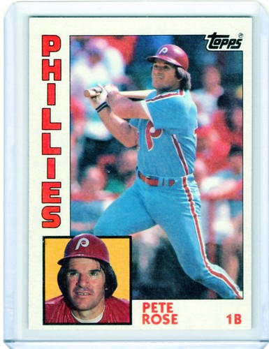 1984 Topps Baseball - Pete Rose #300 Near Mint /Mint- 8