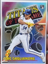 2026 Topps Series 1 Jac Caglianone Titans of the Game Rookie Insert #TOG-12 RC