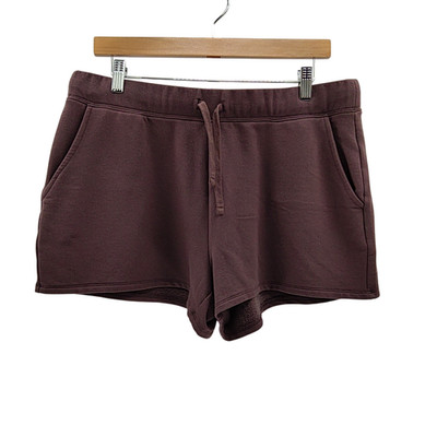 Quince Women Supersoft Fleece Shorts Dried Fig L