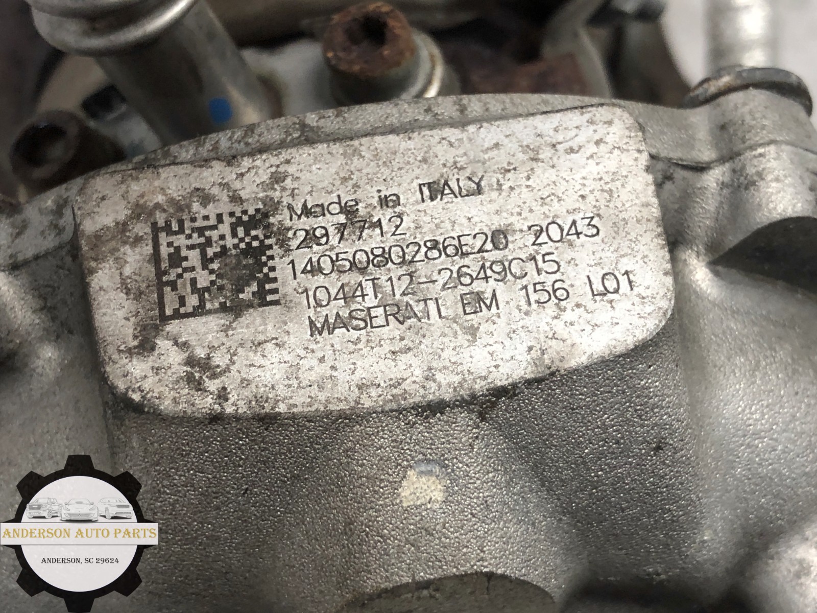 2014-2020 MASERATI QUATTROPORTE 3.0L V6 LEFT DRIVER FRONT SIDE TURBOCHARGER OEM