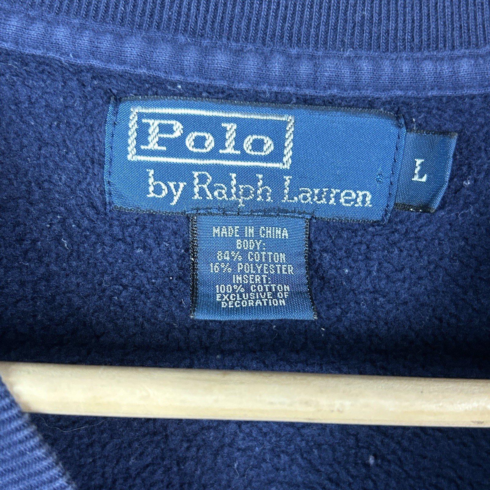 Felpa Vintage Polo Ralph Lauren L Y2K Lusso Pony Logo Preppy Club Tennis