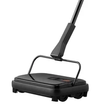 Pet Hair Carpet Sweeper Manual 7.87in Route 300ml Bin No Plug Needed