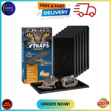 Mouse Glue Traps 6 Packs Large Glue Traps for Mice and Rats Indoor Sticky Traps