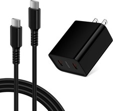 25W USB-C Fast Charger for Moto Razr 2024, Edge 2024 6FT Cable