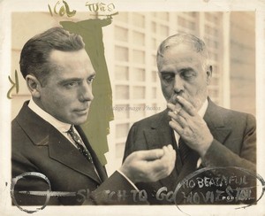 1921 Sir Gilbert Parker Stanlaws Portrait Smoking Photo 8X10