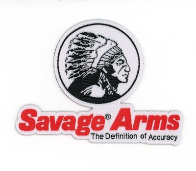 Savage Arms Logo Patch   Firearm Heritage   Iron-On / Sew-On Badge