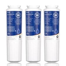Whirlpool EDR4RXD1 EDR4RXD2 Compatible Refrigerator Water Filter 4, 3-Pack